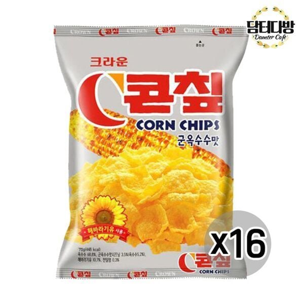 クラウン製菓 コーンチップ 70g X 16個