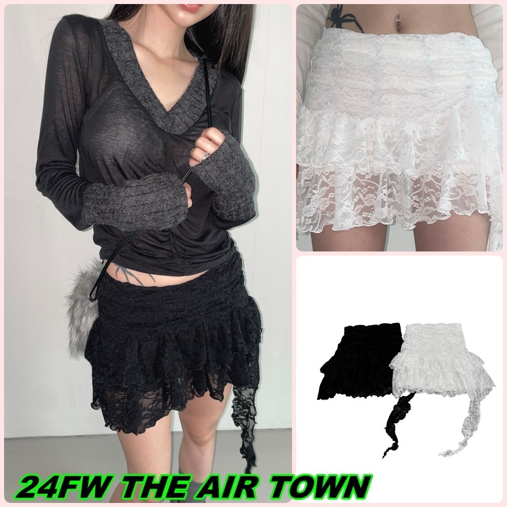 【THEAIRTOWN】24FW mama lace sk ミニスカート