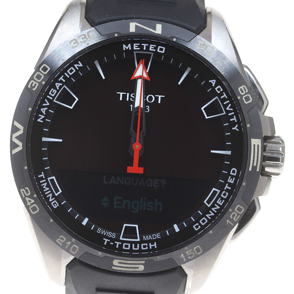 ティソ TISSOT T121.420.47.051.00 Tタッチ コネクト ソーラー 多機能 クォーツ メンズ 箱・保証書付き_863807【中古】