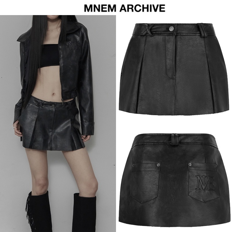 Wisp Leather Skirt