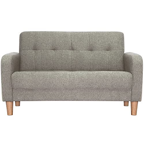 オーエスジェイ(OSJ) SJ ソファー 2人掛け 肘付き 天然木脚 幅約110cm 簡単組み立て 2WAY ファブリック おしゃれ 新生活 北欧スタイル ソファベッ