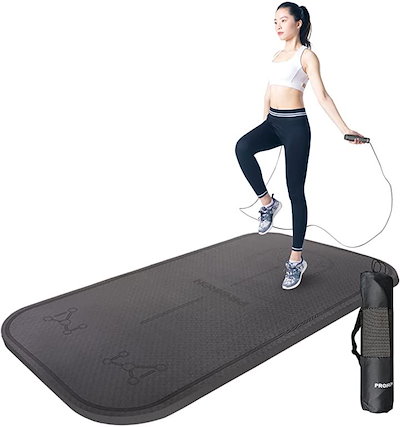 他サイト： 縄跳び なわとび 縄跳びマット トレーニング用 大人 ダイエット 縄跳びパッド 腕立て伏せパッド 腹筋ローラーマット( 8mmダークグレー)の商品画像