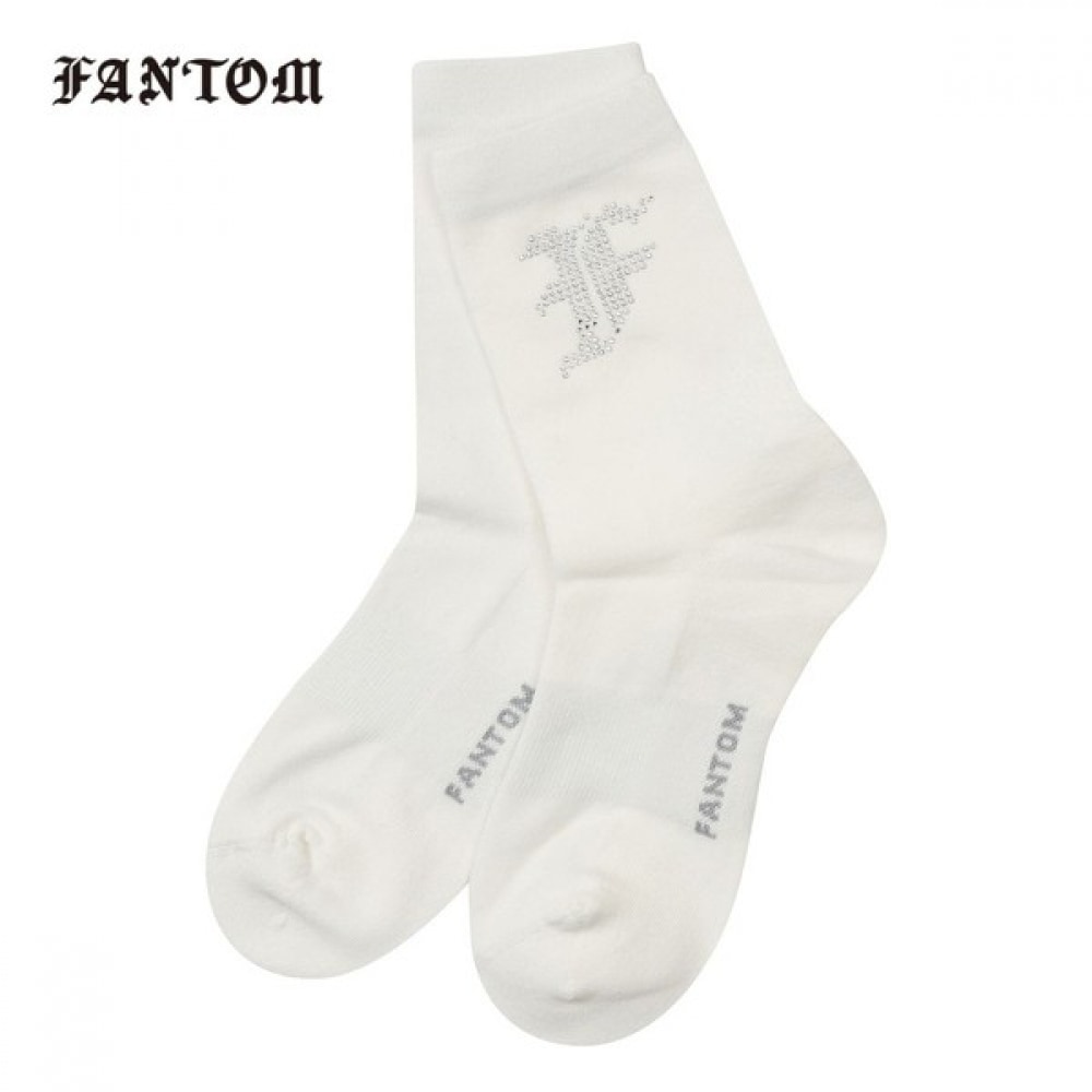 [Phantom] レディースロゴホットフィックスミッドネックソックス