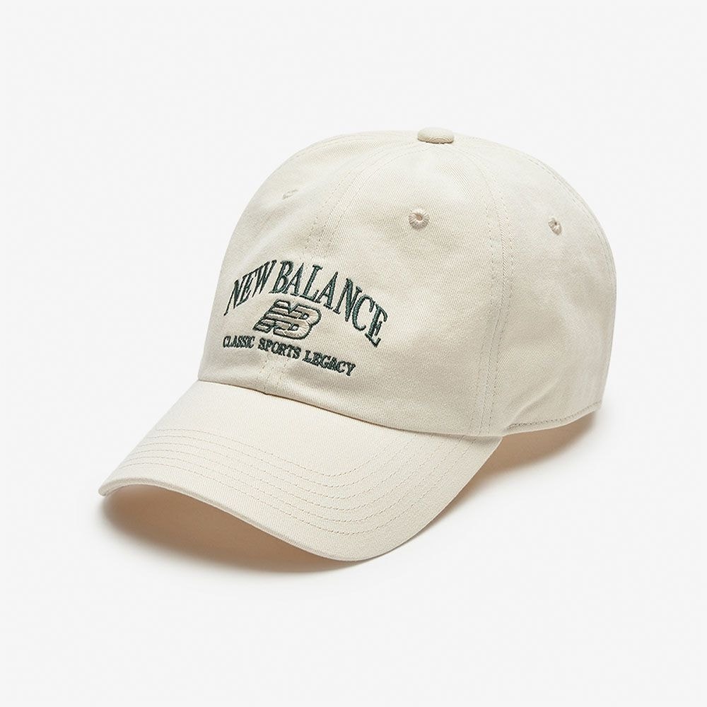 ニューバランス NBGDFS1111/ヘリテージアーチ型グラフィックボールキャップ (クリーム)