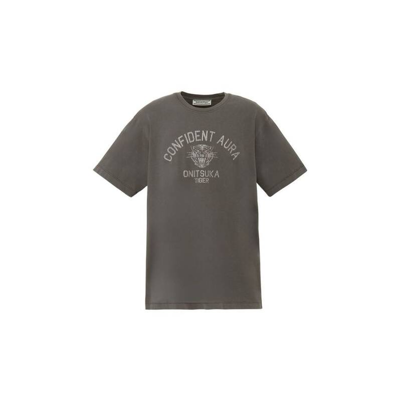 ONITSUKA TIGER ウォッシュ加工グラフィック半袖Tシャツ 2183B612_001 377369