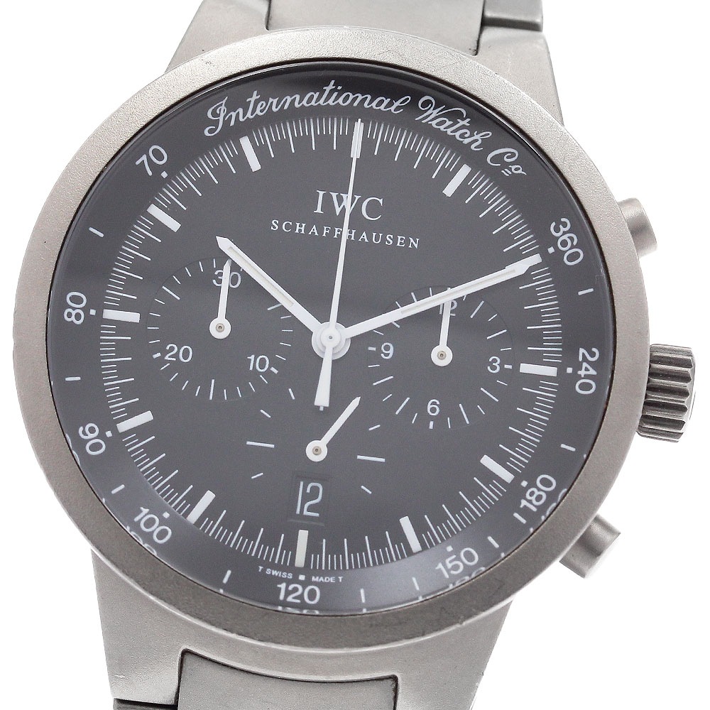 IWC SCHAFFHAUSEN IW372701 GST デイト クロノグラフ クォーツ メンズ _886215【中古】