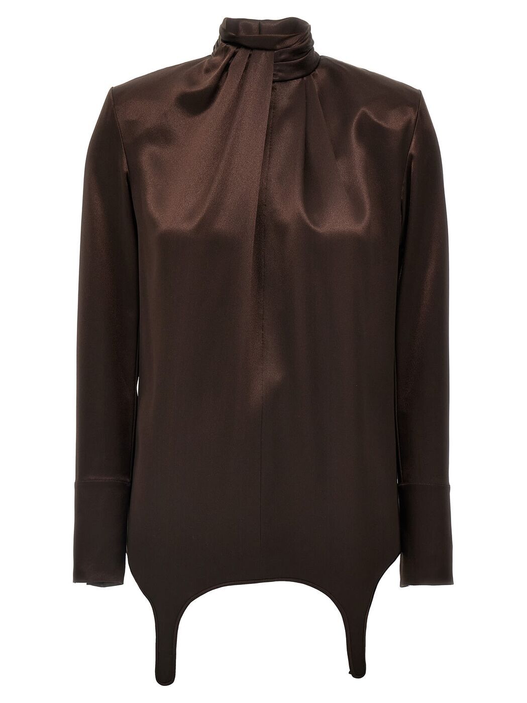 810182Y001W2568 ブラウン 秋冬2024 シャツ レディース ia