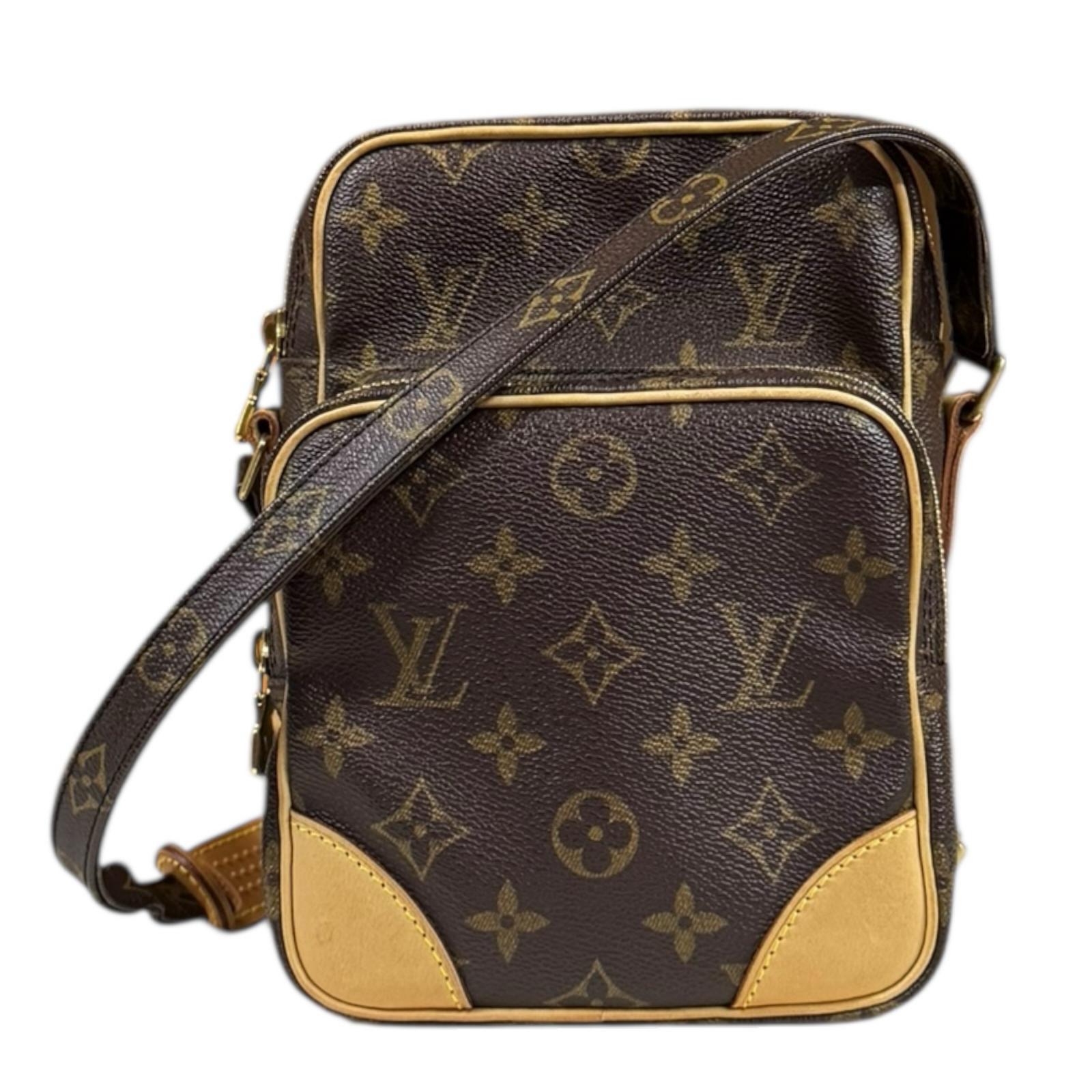 ルイヴィトン アマゾン モノグラム ショルダーバッグ モノグラムキャンバス M45236 ブラウン LOUIS VUITTON 中古