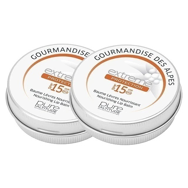 [国内正規品]ピュール グルモンディーズアルプ（日焼け止めリップバーム）SPF15 18g x 2 お得な2個セット リップケア リップバーム シアバター ラズベリー エーデルワイス ビタミンE