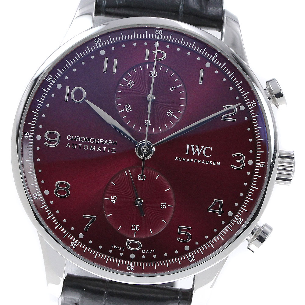 IWC IWC SCHAFFHAUSEN IW371616 ポルトギーゼ クロノグラフ 自動巻き メンズ 良品 保証書付き_845824【中古】