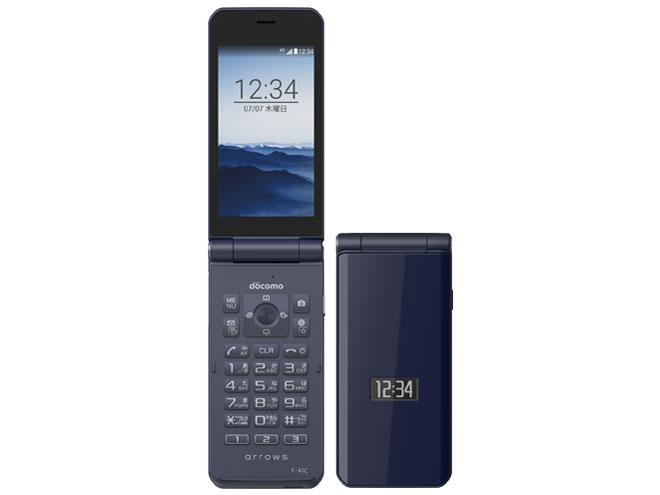 新品未使用品 白ロム arrows F-41C navy ネイビー