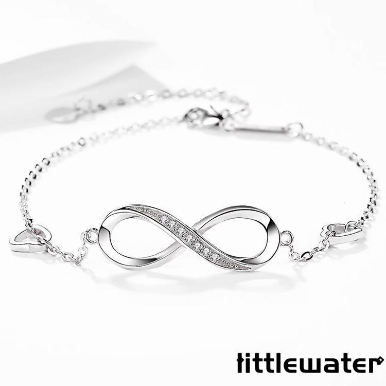 インフィニティブレスレット レディース ハート チェーン シルバー オシャレ カジュアル 上品 女性 10代20代30代40代 誕生日プレゼント 母の日ギフト