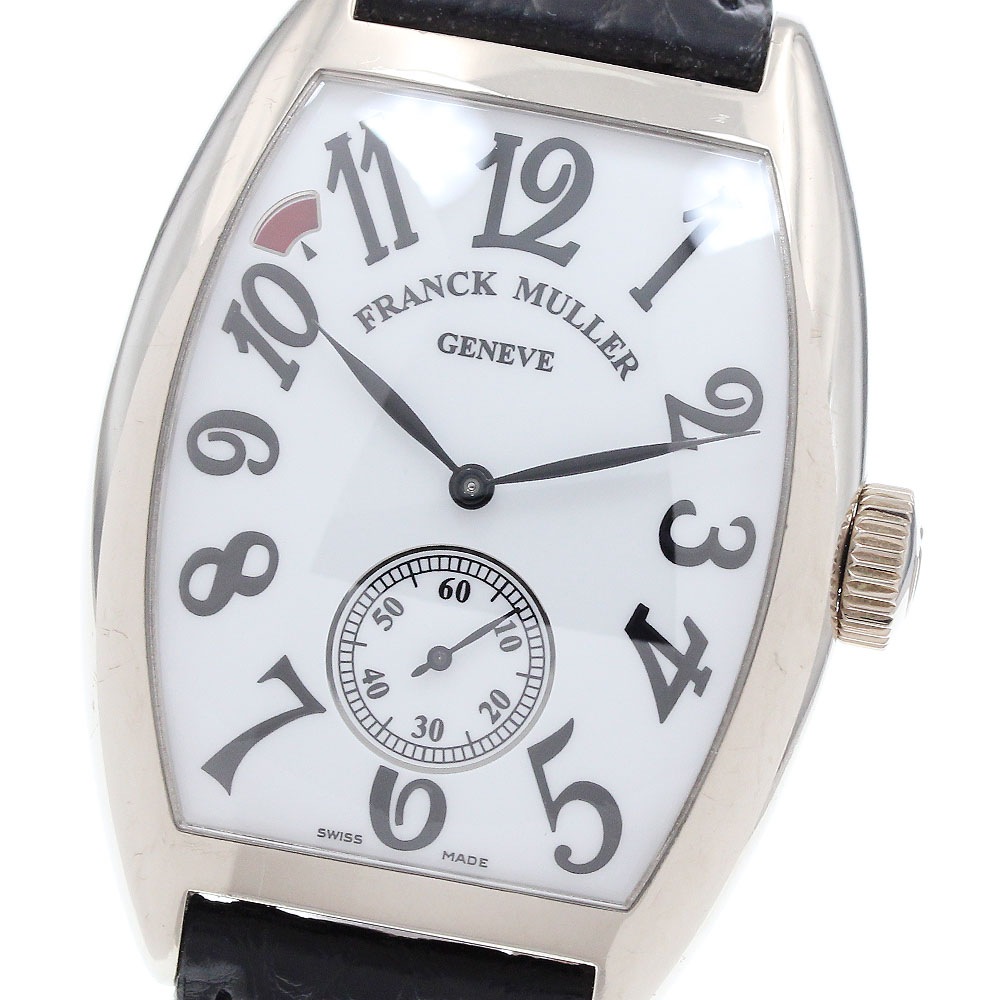 フランクミュラー FRANCK MULLER 7885BS6PREMA トノウ カーベックス セブンデイズ パワーリザーブ K18WG 手巻き メンズ 箱付き_896964【中古】