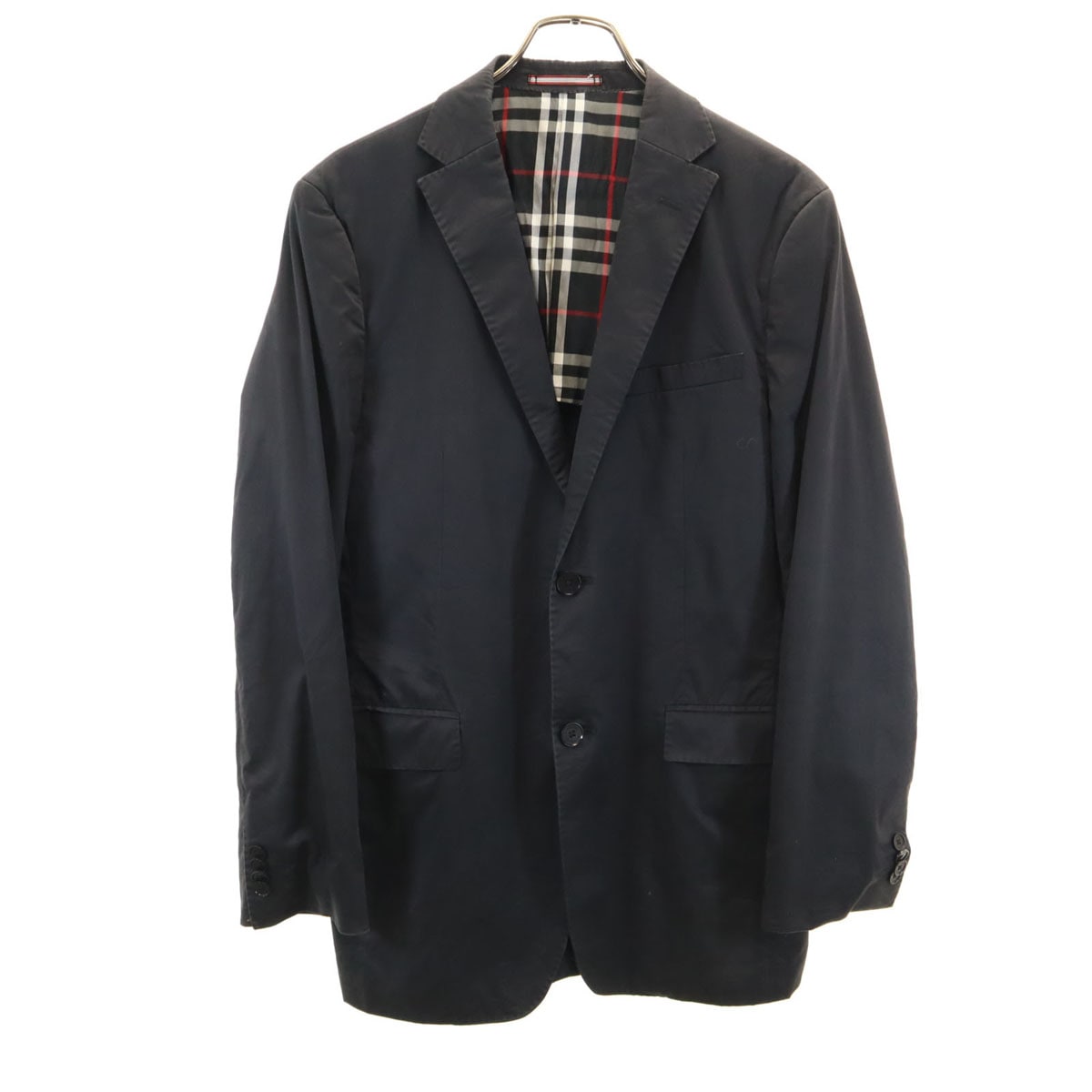 BURBERRY BLACK LABEL バーバリーブラックレーベル 三陽商会 テーラードジャケット L ブラック ブレザー メンズ 古着