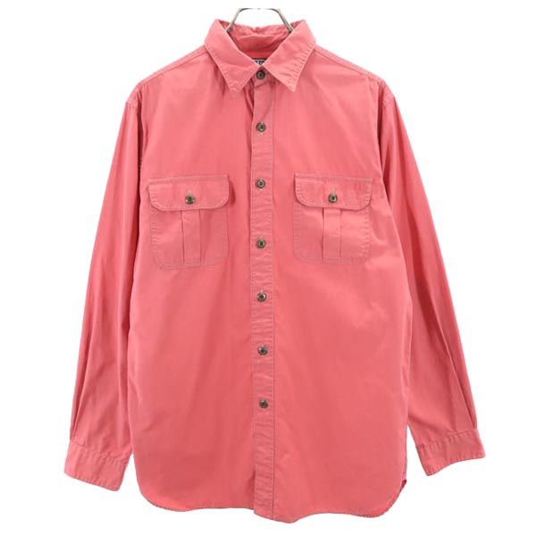 ポロバイラルフローレン 90s オールド 長袖 シャツ M 赤系 Polo by Ralph Lauren メンズ