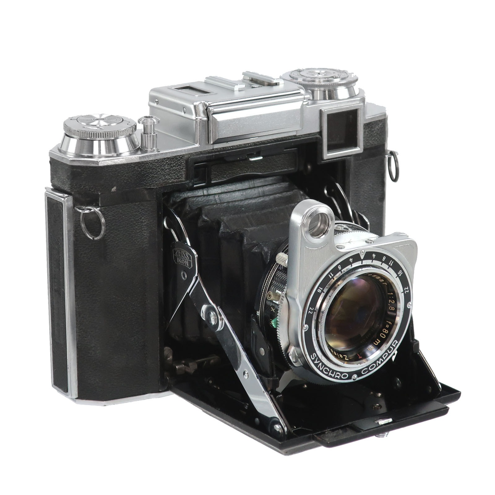 ZEISS IKON ツァイスイコン Super Ikonta Zeiss-Option Tessar 80mm F2.8 T 533 16 フィルムカメラ _ 中古品