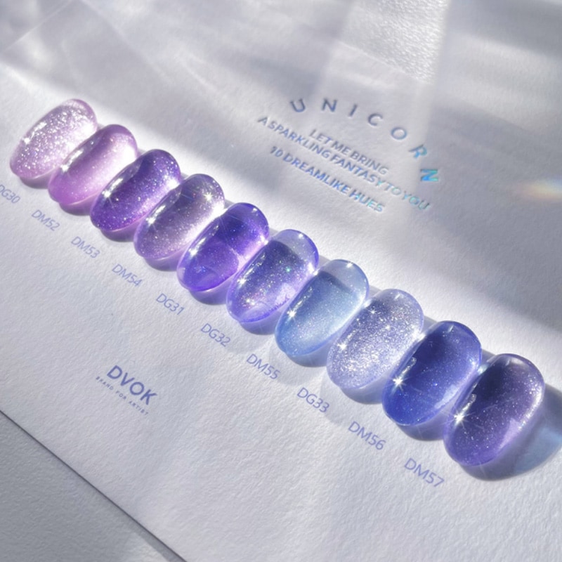 [DVOK] 【UNICORN】 10色 セット【ユニコーン】マグネット＆グリッタージェルセット／きらめくファンタジーカラー