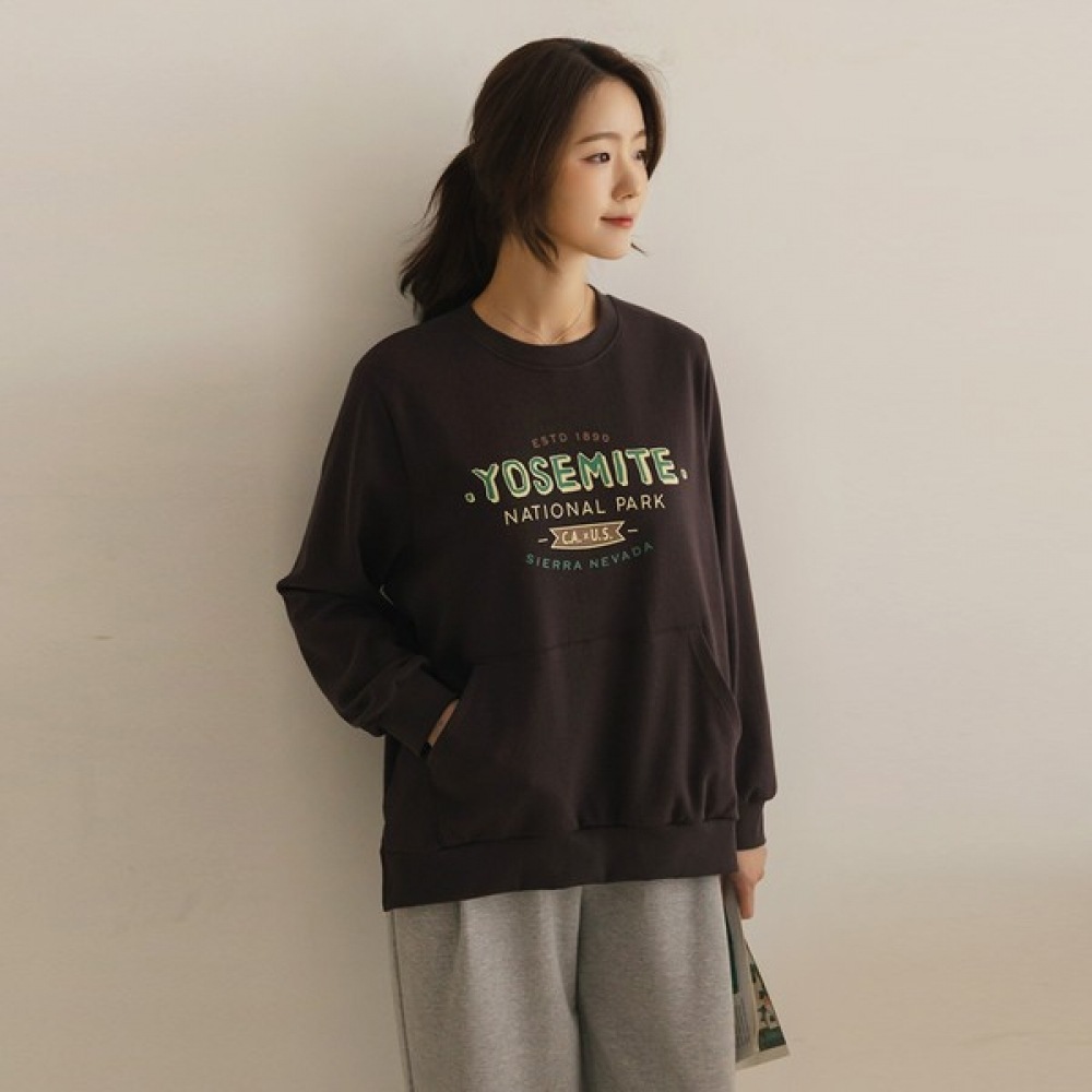 [Elysia] ウォーリーポケットルーズスウェットシャツ 4,797円