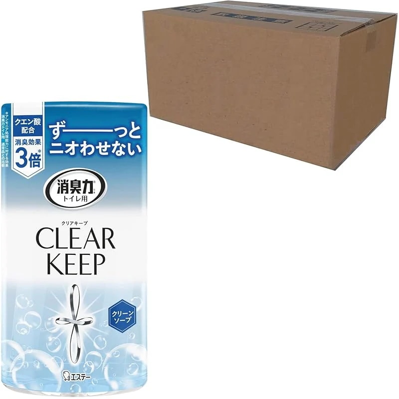 【即納】消臭力 トイレ クリアキープ [オフィス ビジネスに ケース販売] トイレ用 置き型 クリーンソープ 400mL×18個 トイレの消臭力 クエン酸配合 消臭剤 消臭 芳香剤 クエン酸プラス