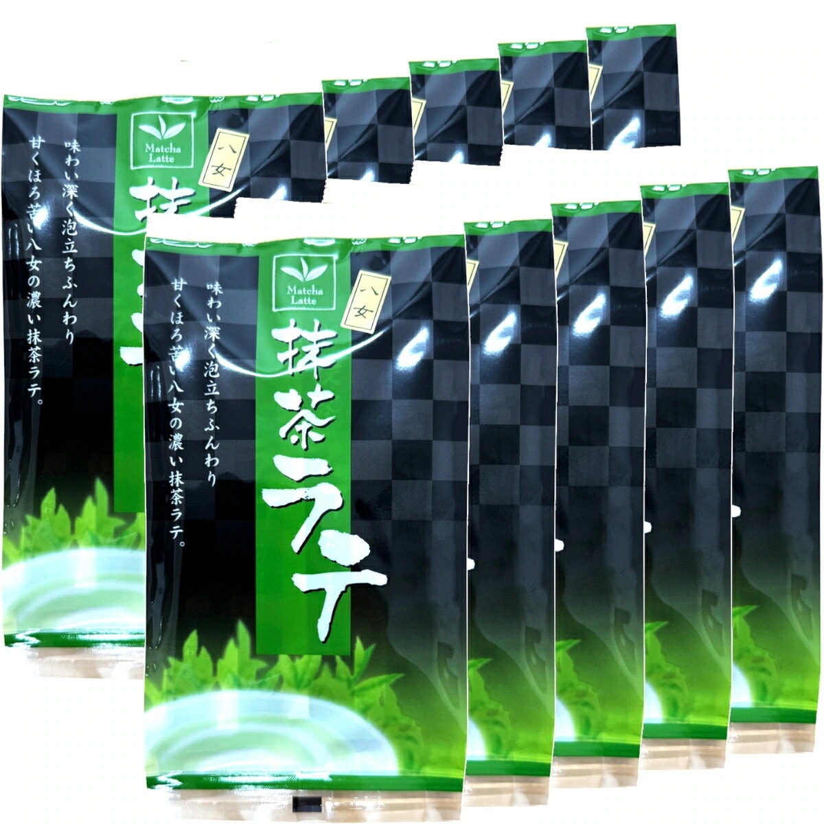 八女の抹茶ラテ スティック 88g(11g×8袋) ×10袋セット 送料無料 高級 抹茶カプチーノ 抹茶ラテスムージー 抹茶オーレ 抹茶オレ 抹茶ケーキ お抹茶 粉末 美味しい 抹茶スイーツ 甘い