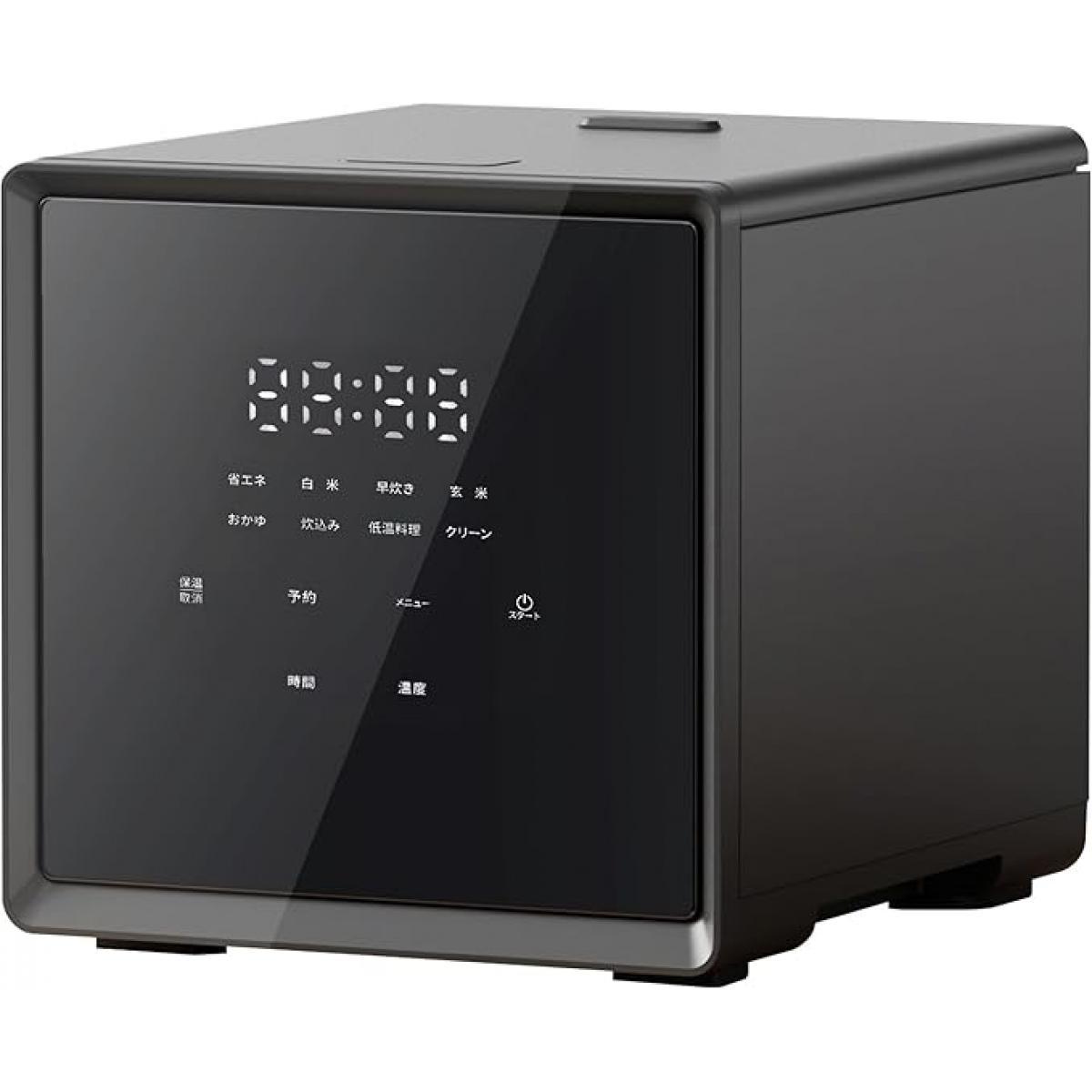 【在庫有・即納】[山善] 炊飯器 一人暮らし 4合 マイコン式 二人暮らし 3.0mm厚釜 低温調理 炊き分けメニュー6種 保温 予約 玄米 ブラック YJS-CM072(B)