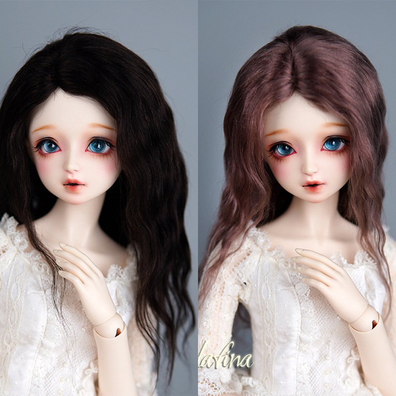 BJDドールウィッグ 手入れ ロングパーマ センターパート SD/MDD/kumakoサイズ人形通用