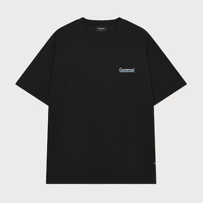 クールコットンサーファーダックグラフィックTシャツ ブラック CO2602ST20BK