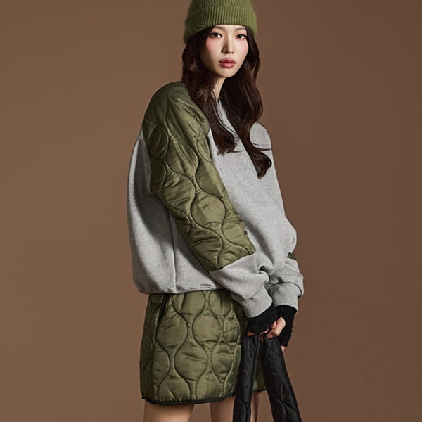 E3649 キルティング マンツーマン