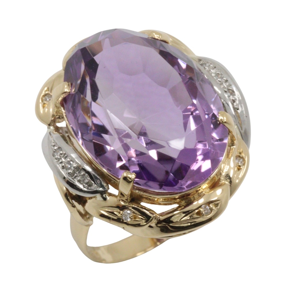 プラチナリング アメジスト ダイヤモンド pt900 k18 プラチナPt 900