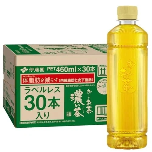 [機能性表示食品] 伊藤園 ラベルレス おーいお茶 濃い茶 460ml×30本 スマートボトル