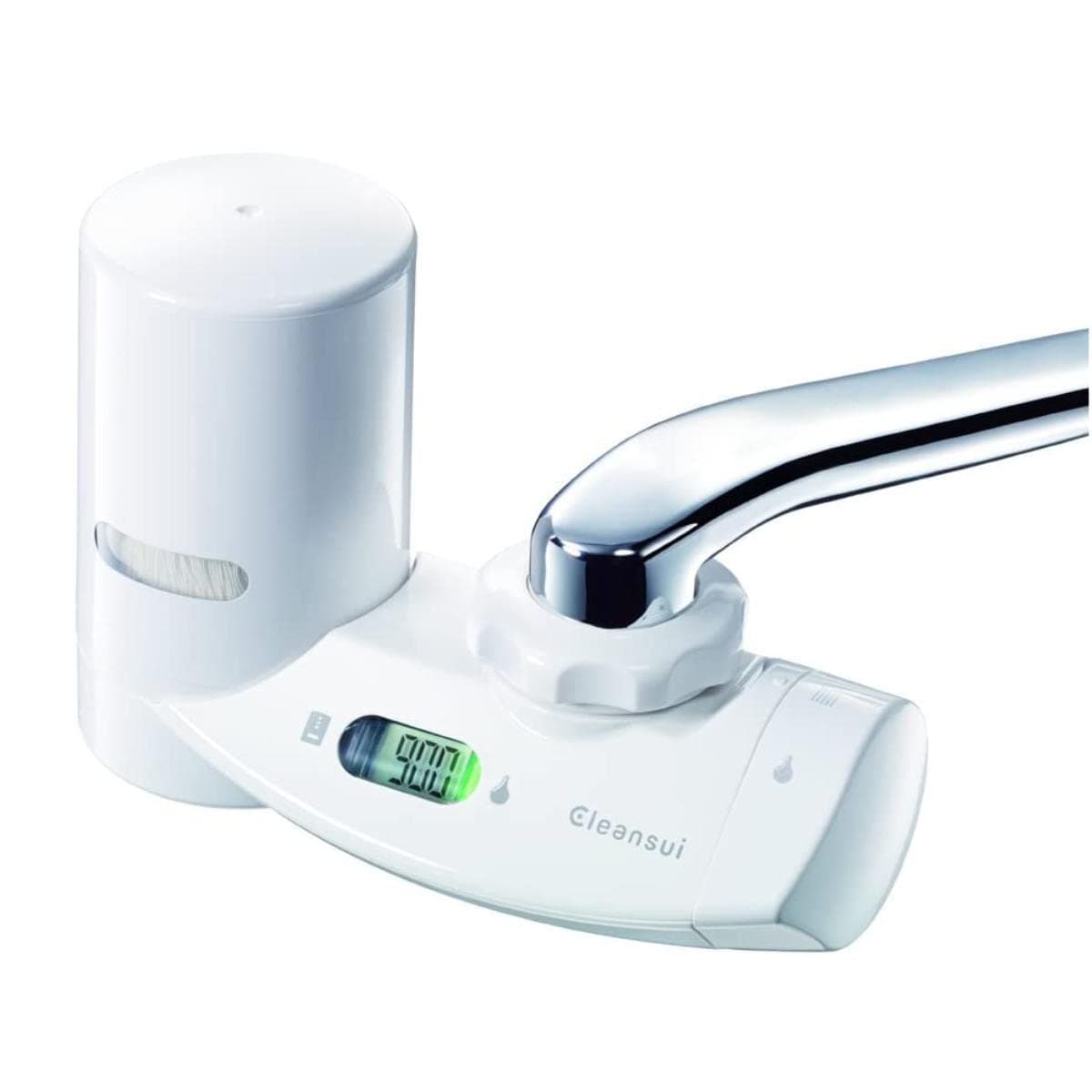 クリンスイ 浄水器 蛇口直結型 MONOシリーズ 液晶機能付き&LEDランプ カートリッジ1個付き MD311-WT PFOS/PFOA 有機フッ素化合物 除去