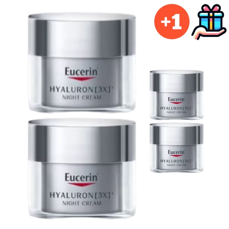 [BEST大容量1+1] NEW ハイアルロン 3X ナイトクリーム 50ml+50ml [追加贈呈] ハイアルロン 3X ナイトクリーム 20ml + 20ml 総140ml