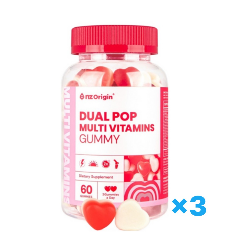 nz Origin デュアルポップマルチビタミン グミ 60個入り 3セット/桜味