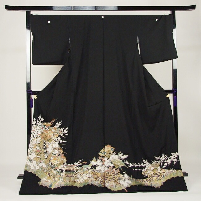 レンタル 留袖 レンタル 着物 黒留 ゆとりサイズ 3L4LL対応 黒留袖 19点フルコーディネートセット 結婚式