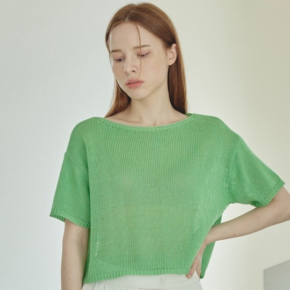 (リアーナニューヨーク) クロップドローゲージプルオーバー RQEKPO020