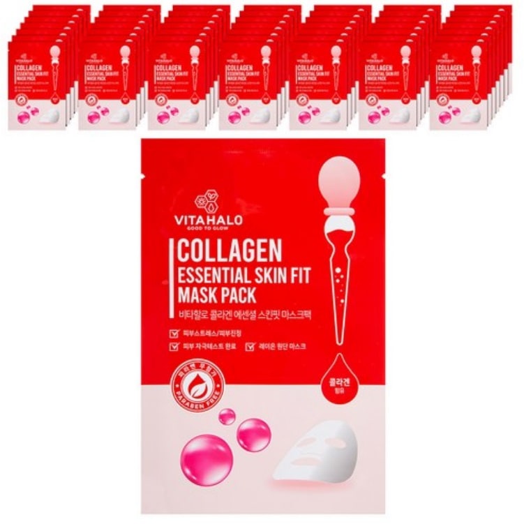 コラーゲン マスク パック, 22ml*100枚 (水分鎮静/保湿ケア/コラーゲン/ マスクパック デイリー)