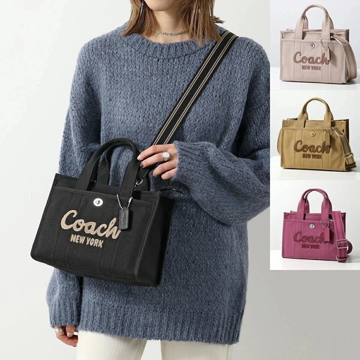 COACH コーチ ショルダーバッグ CARGO TOTE 26 カーゴ トート CP164 レディース ハンドバッグ ミニトート ロゴ刺繍 鞄 カラー4色 C 27,375円
