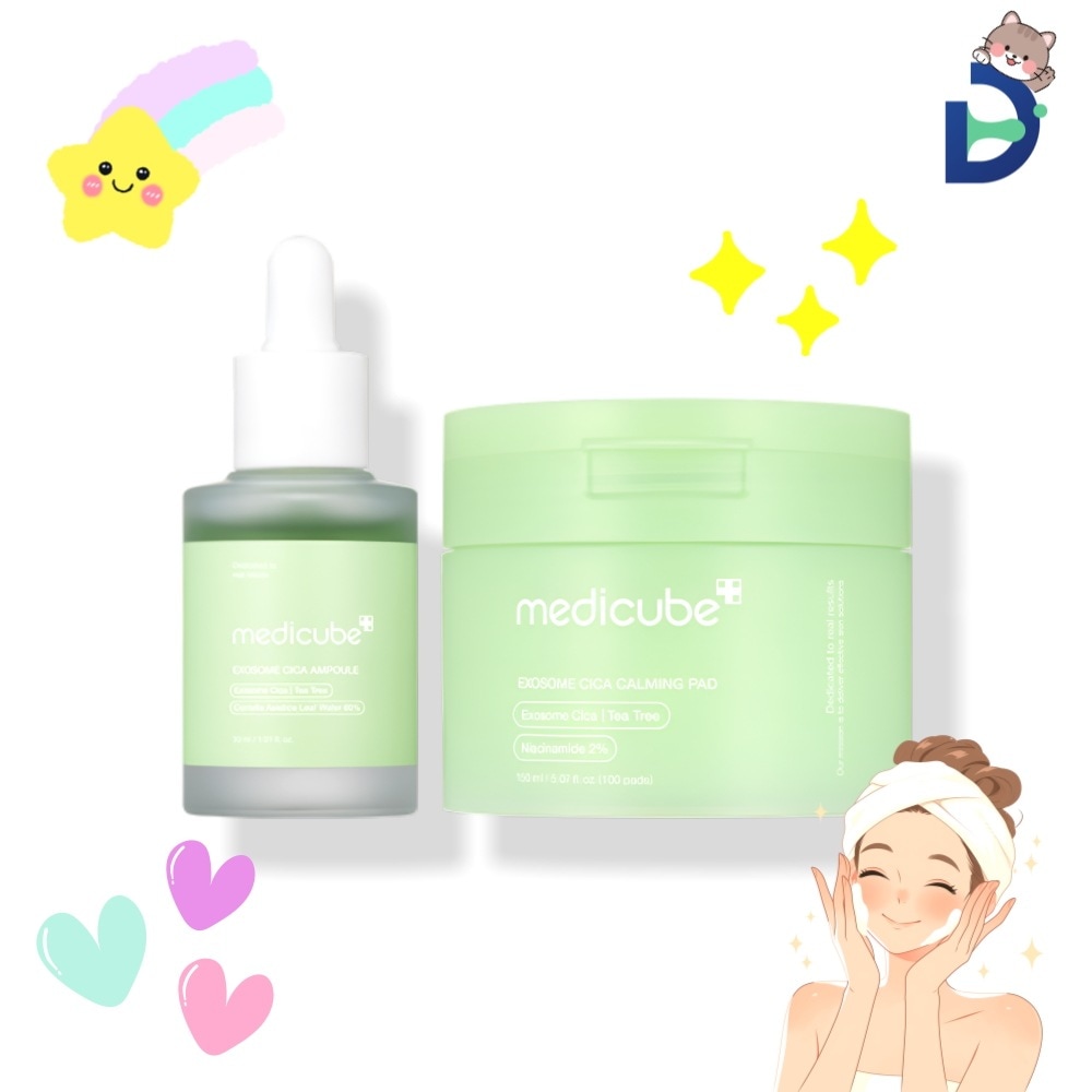 [トラブル急速鎮静セット] エクソソームシカカミングパッド100枚 + エクソソームシカアンプル 30ml