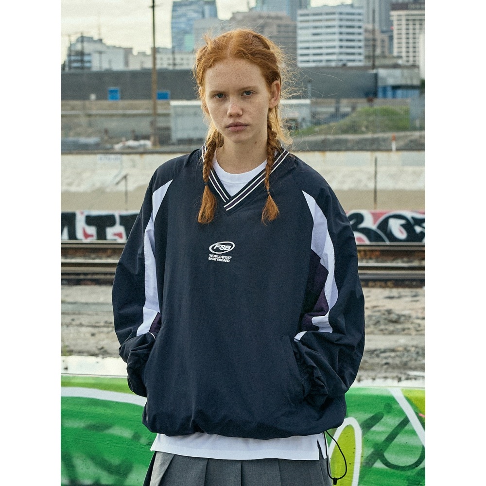 フルークフルークスケートボード Vネックウォームアップジャケット FJK114 2COLOR W