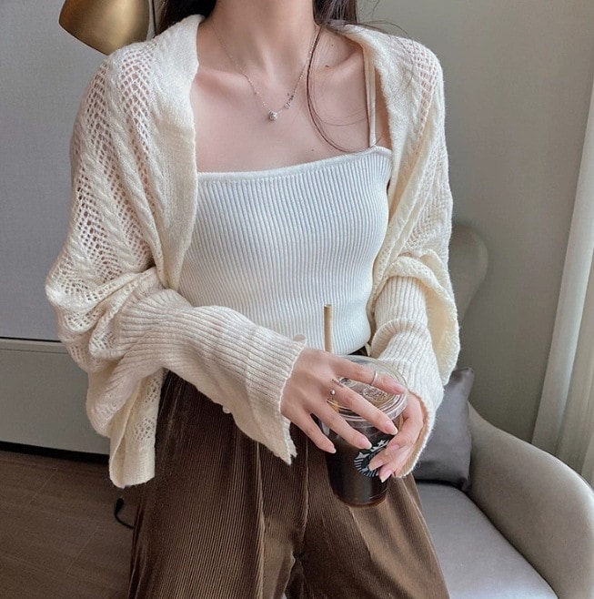 カーディガン ストール マフラー デート モテアイテム フリンジ 可愛い きれいめ 上品 おしゃれ かっこいい 可愛い ラブリー キュート ガーリー クール モード系 セクシー エレガント