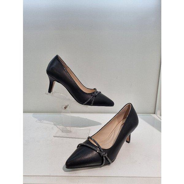 女性用 履きやすい セミフォーマル パンプス ヒール6cm PFESHP564 (P003473156)