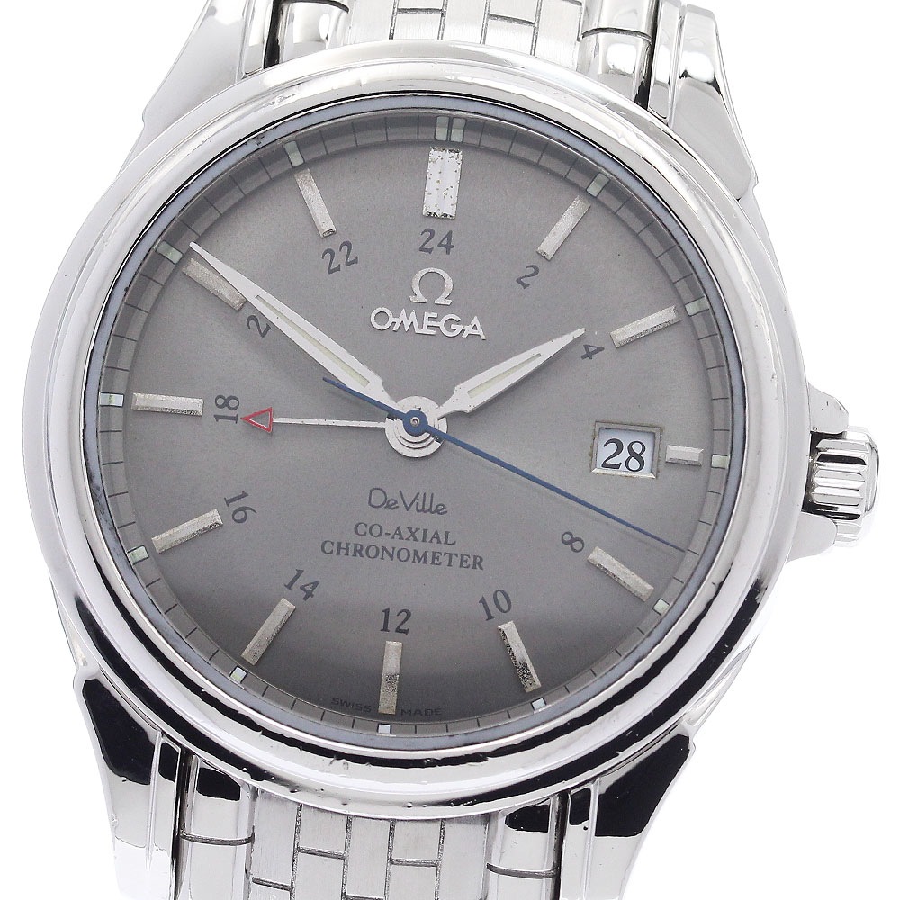 オメガ OMEGA 4533.41 デビル GMT コーアクシャル 自動巻き メンズ _947363【中古】