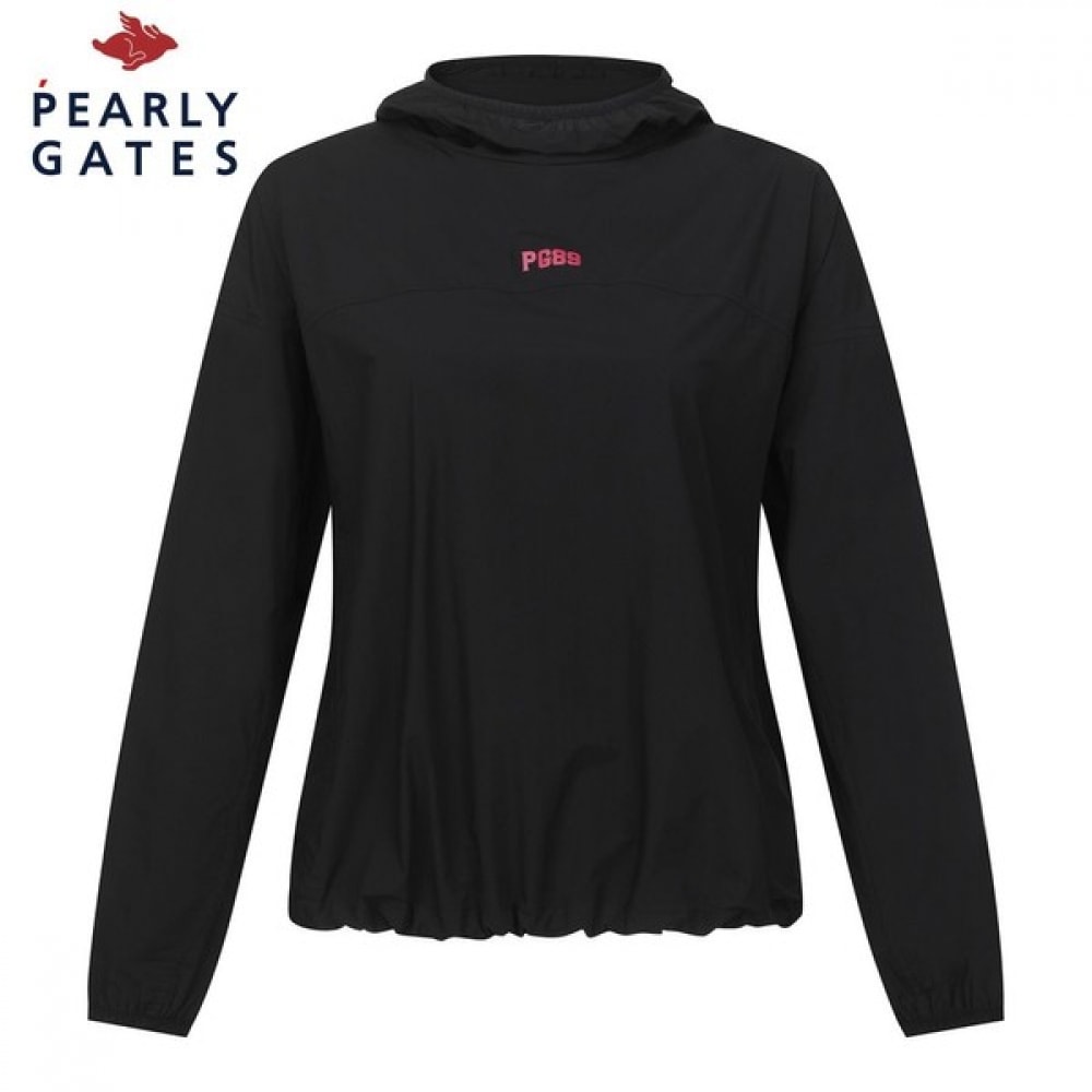 (Paris Gates) レディースバックロゴフード付きパッカブル軽量ジャンパー