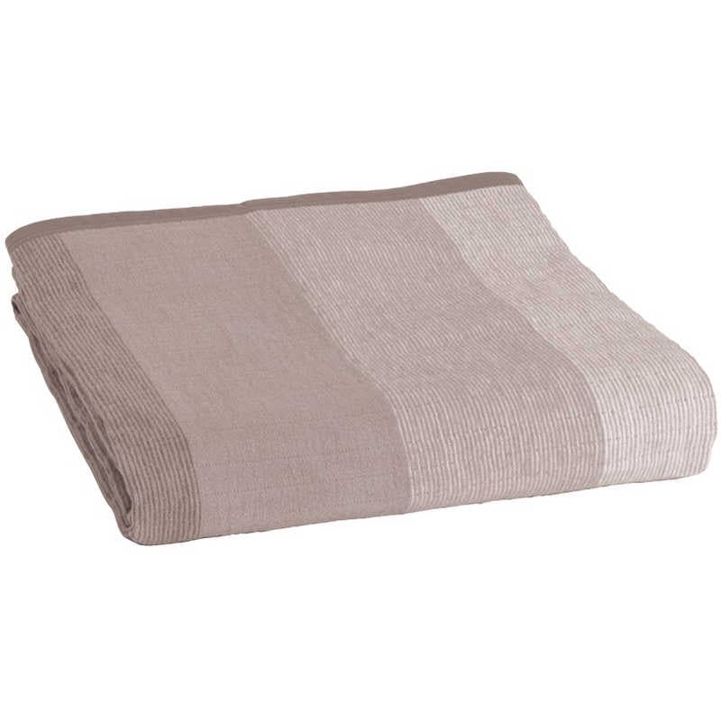 広電　電気毛布 掛け 敷き 綿素材 コットン 188×130cm 洗える スライド温度調節 ダニ退治 [シングルサイズ /掛敷毛布] ベージュ　CWG551H-C