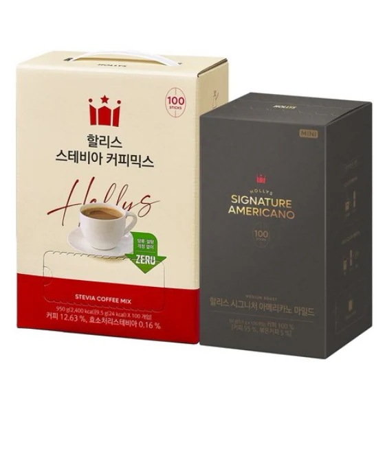 [ハリス]ステビアコーヒーミックス100T+シグネチャーアメリカーノミニマイルド100T