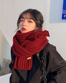 限定SALE!マフラー レディース新しい韓国版の暖かい無地のスカーフの女性の秋と冬のオールマッチファッション