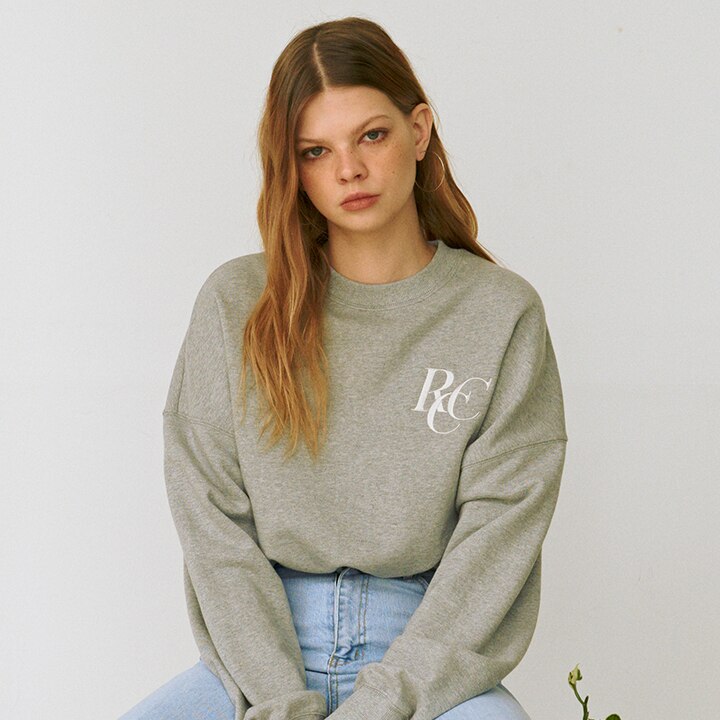 RCC Logo Crop Sweatshirt [MELANGE GREY]