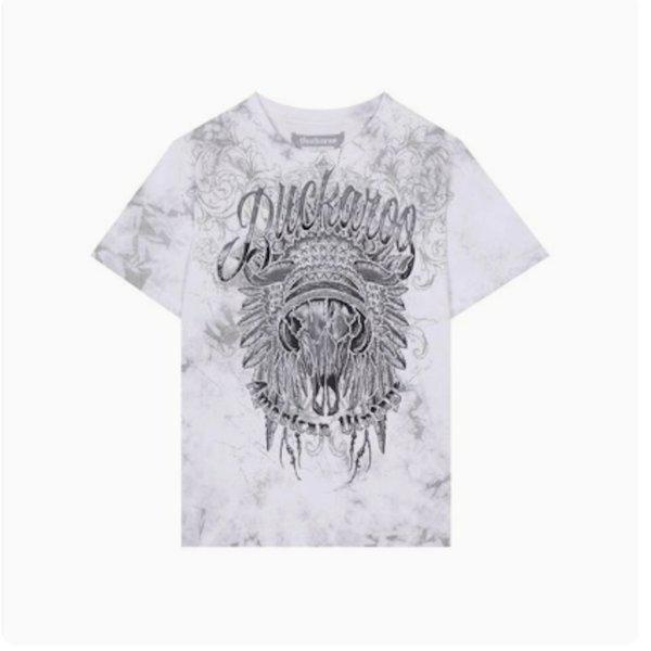 シングル ヴィンテージ スカルアップリケ 半袖Tシャツ(B252TS392P)