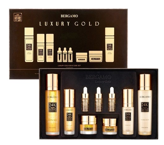 [コラーゲン化粧品/肌の弾力]リアル24K ゴールド 9種 基礎化粧品セット ゴールドコラーゲン 1セット