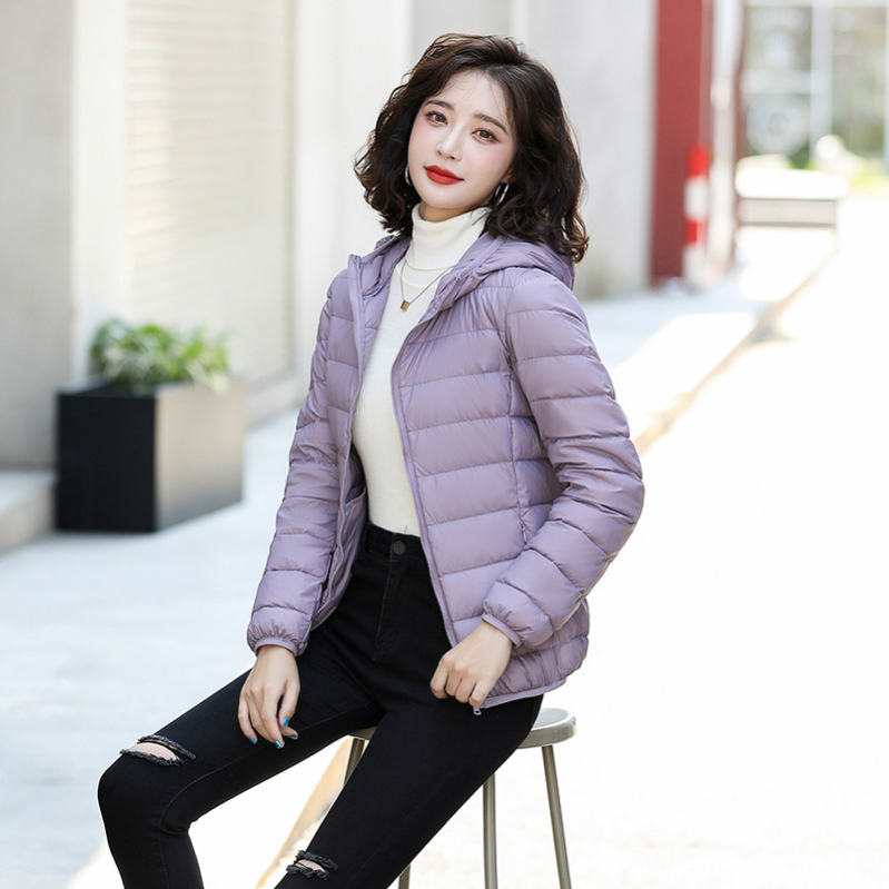 中綿 ダウンジャケット レディース ダウンコート ショート丈 中綿 アウター コート 防寒 春 秋 冬 レディースコート エコダウン ショート コート 暖かい ボリューム フード ポケット 付き 防風